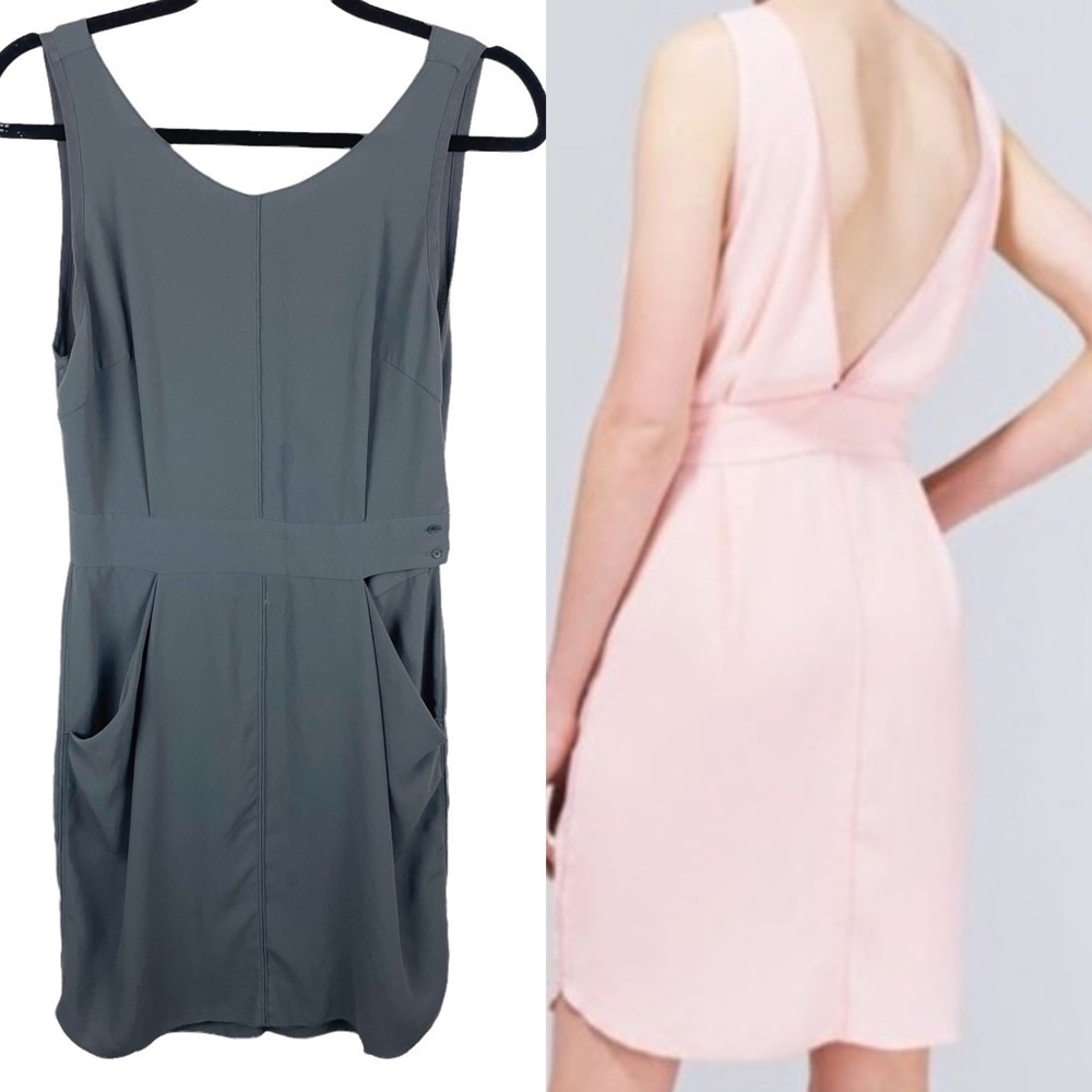 Aritzia Wilfred Leila Pocket Low Back Dress